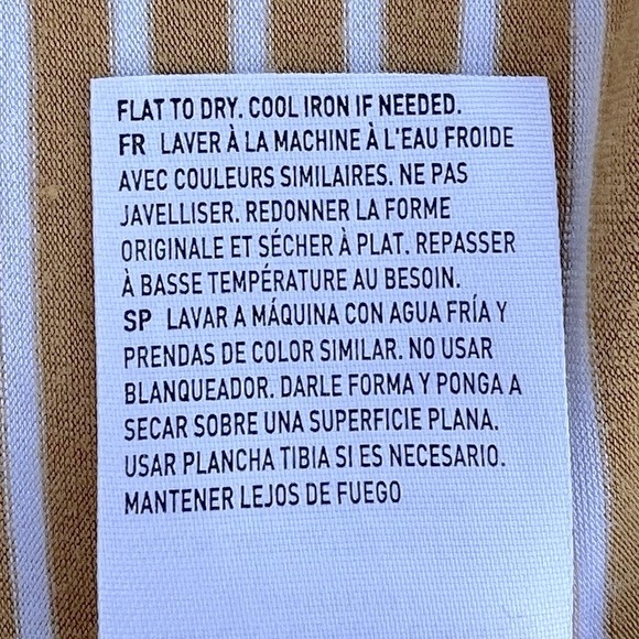 American Eagle Mustard Striped Tee - Picture 6 of 7